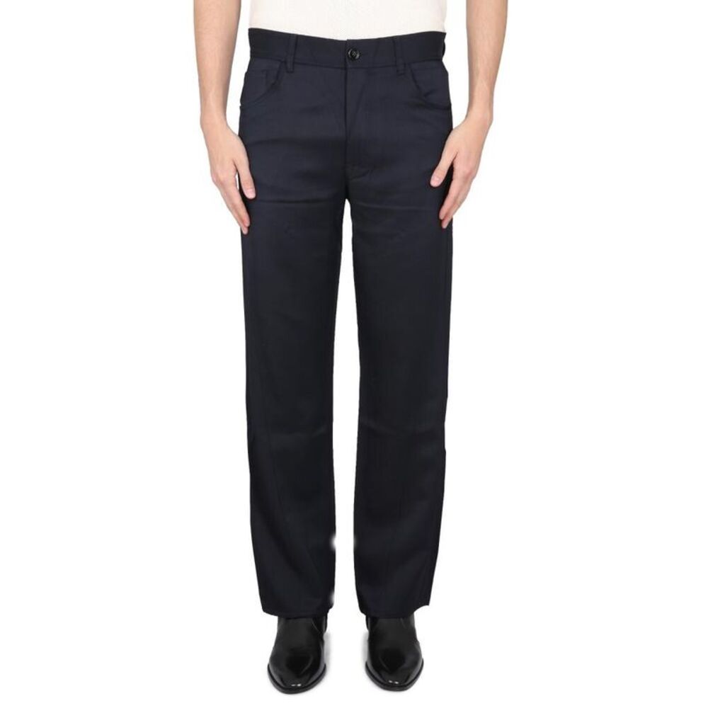 SEFR Sedrooms.ER Santana Straight Leg Cotton Twill Trousers Men BLACK Pants